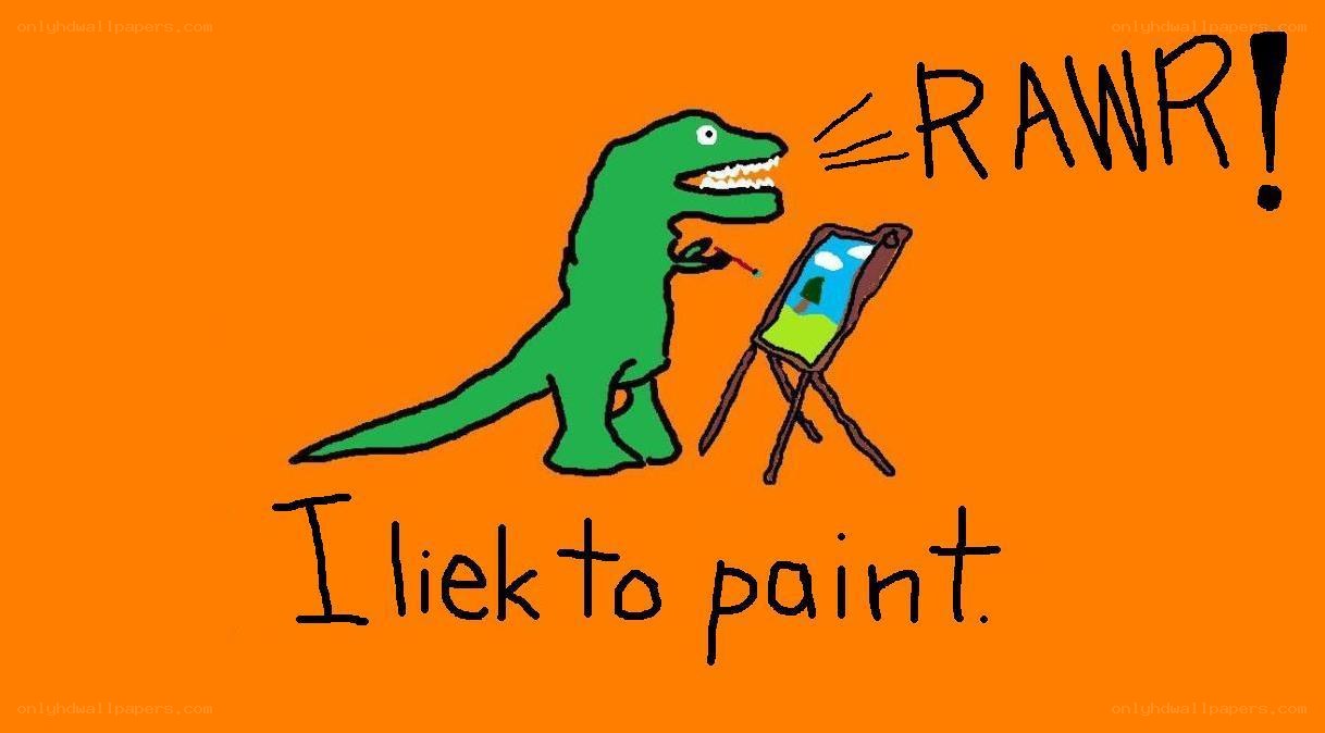 dinosaur painting art