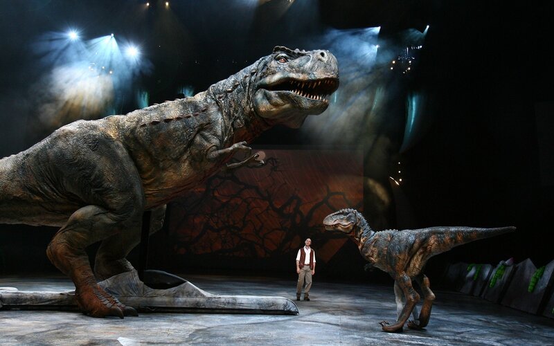 Dinosaur Puppet on Stage