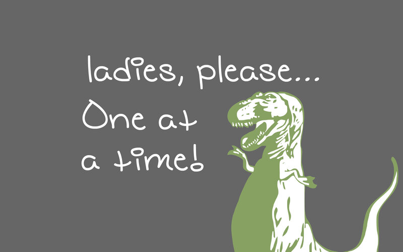 dinosaur queue humor