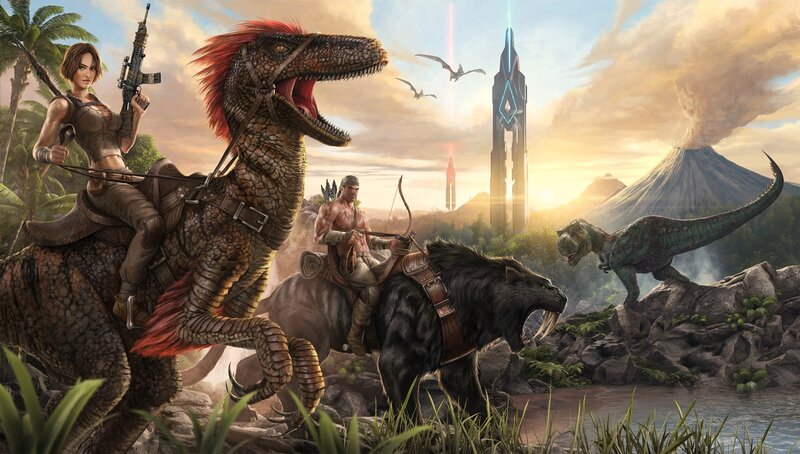 Dinosaur Riders in Jungle