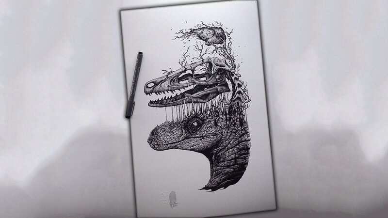 Dinosaur Skull and Head