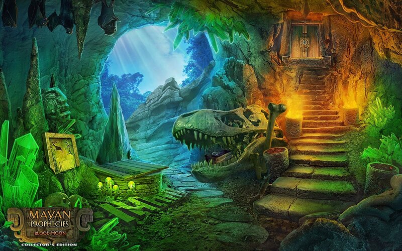 Dinosaur Skull in Cave