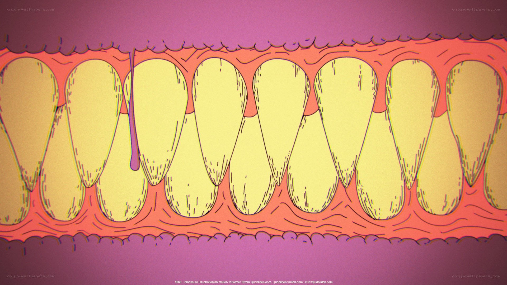 dinosaur teeth illustration