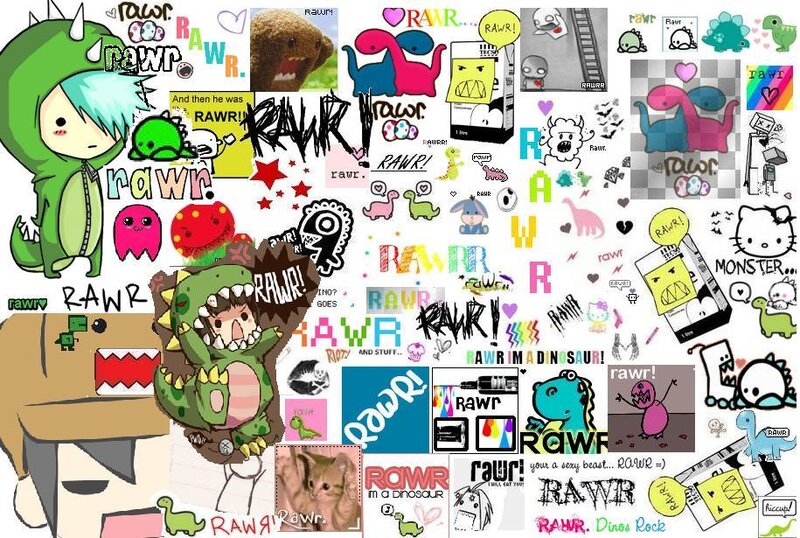 Dinosaur-themed Collage