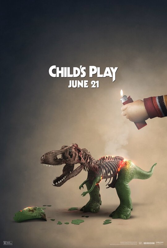 Dinosaur Toy Burning