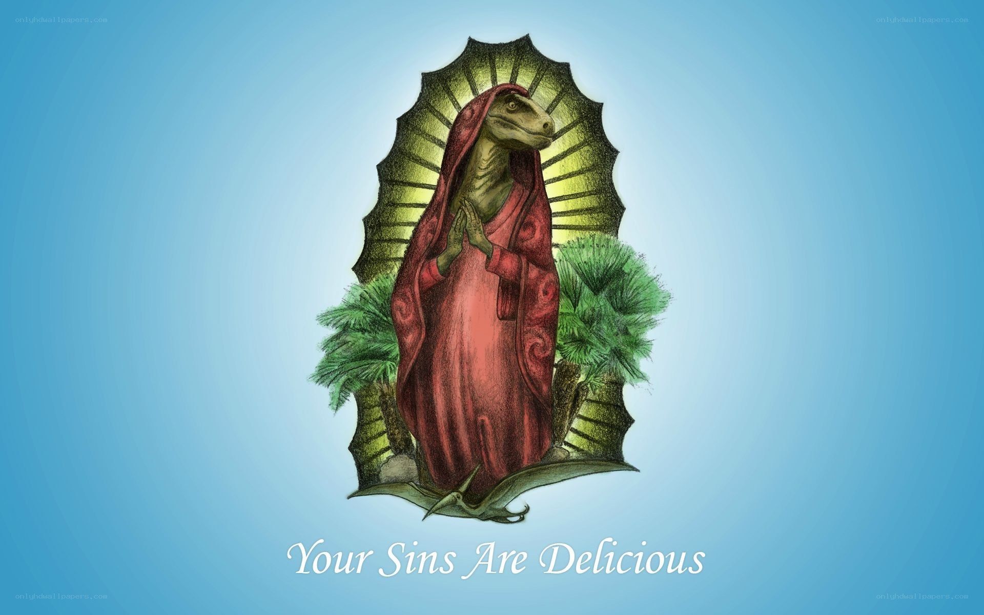 Dinosaur Virgin Mary