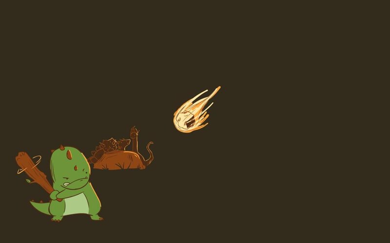 dinosaur with baseball bat