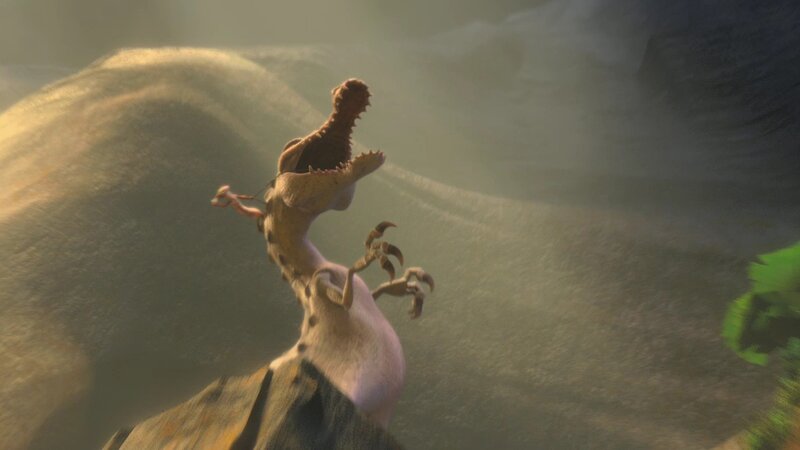 dinosaur with rider on back