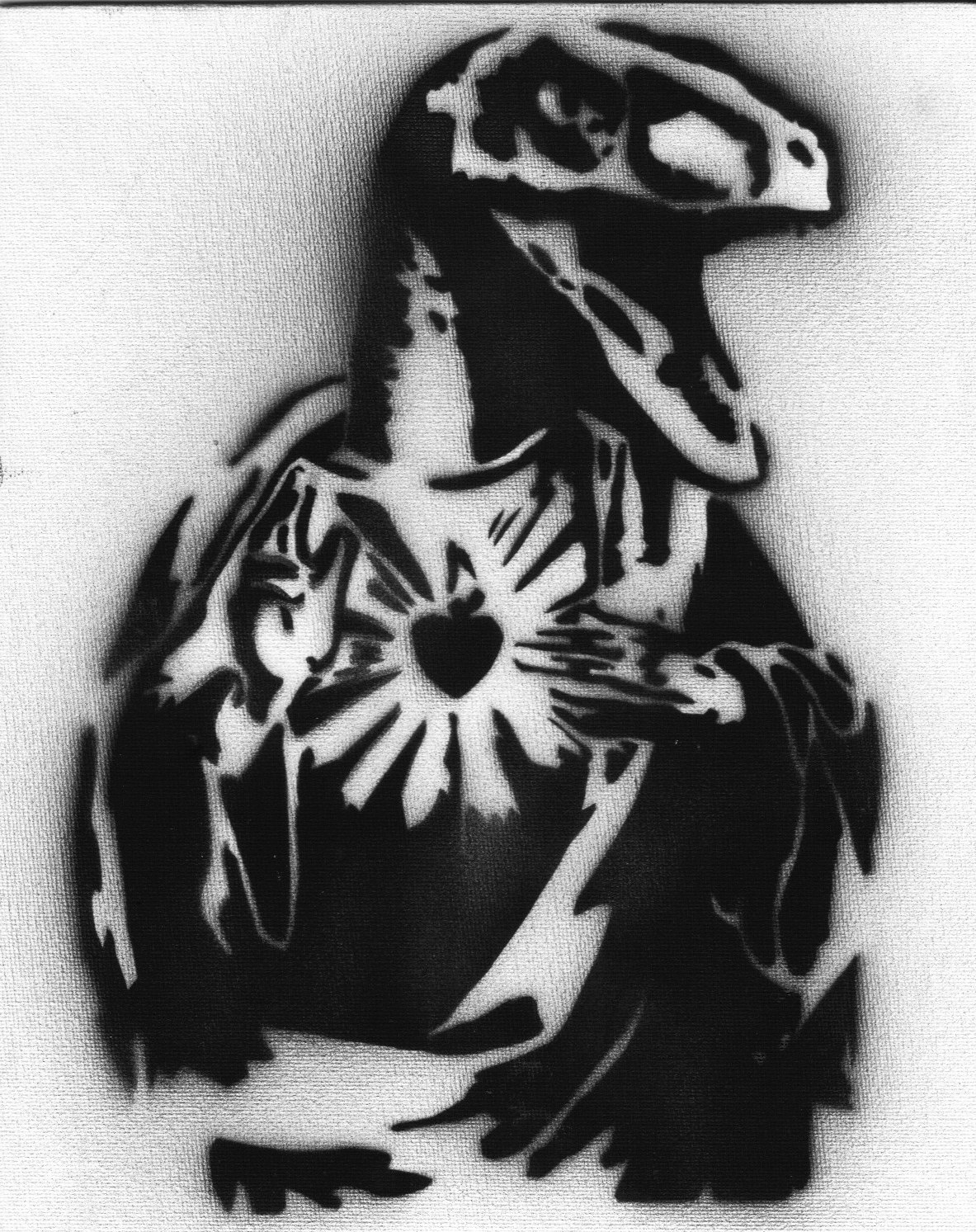 dinosaur with sacred heart