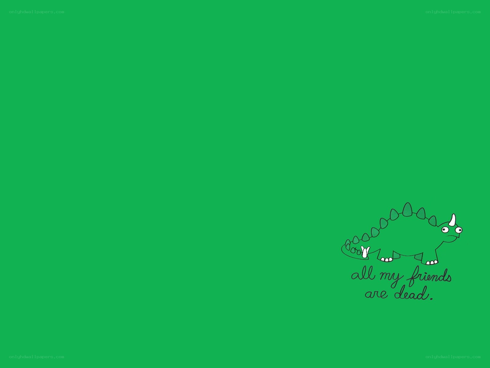 dinosaur with sad quote