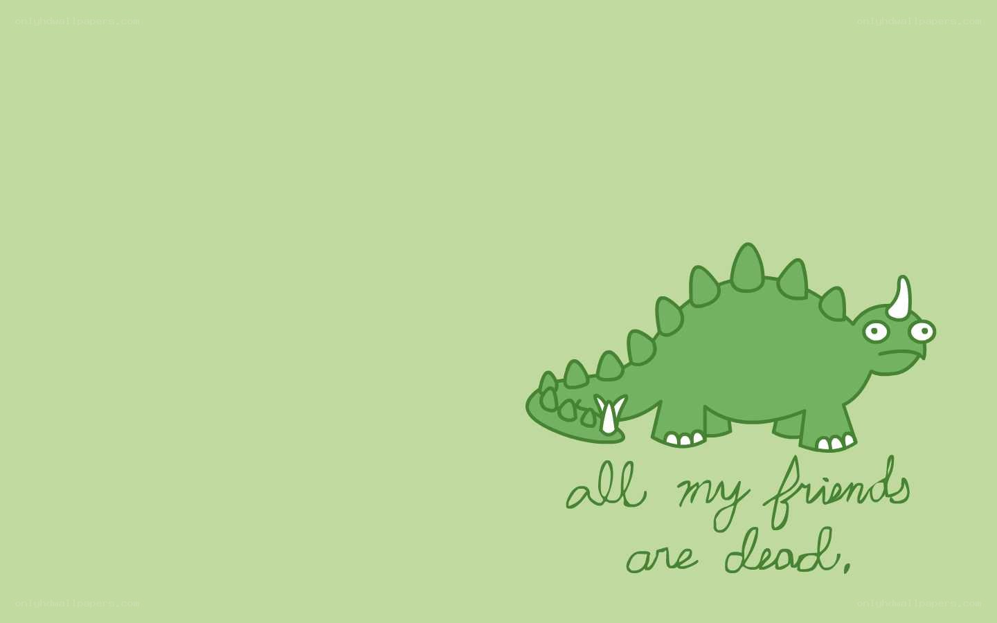 dinosaur with sad quote