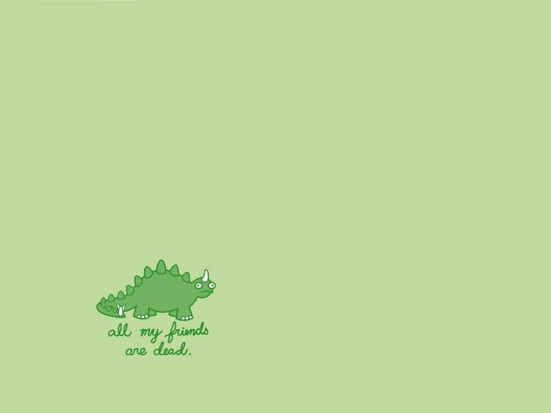 dinosaur with sad quote
