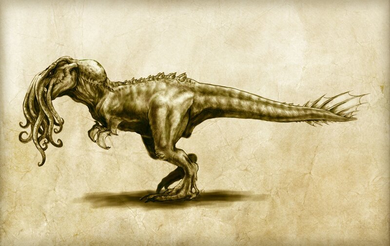 Dinosaur with Tentacles
