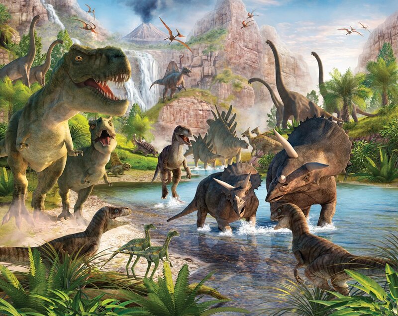 Dinosaurs at Watering Hole