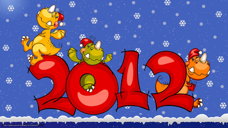 Dinosaurs celebrating 2012