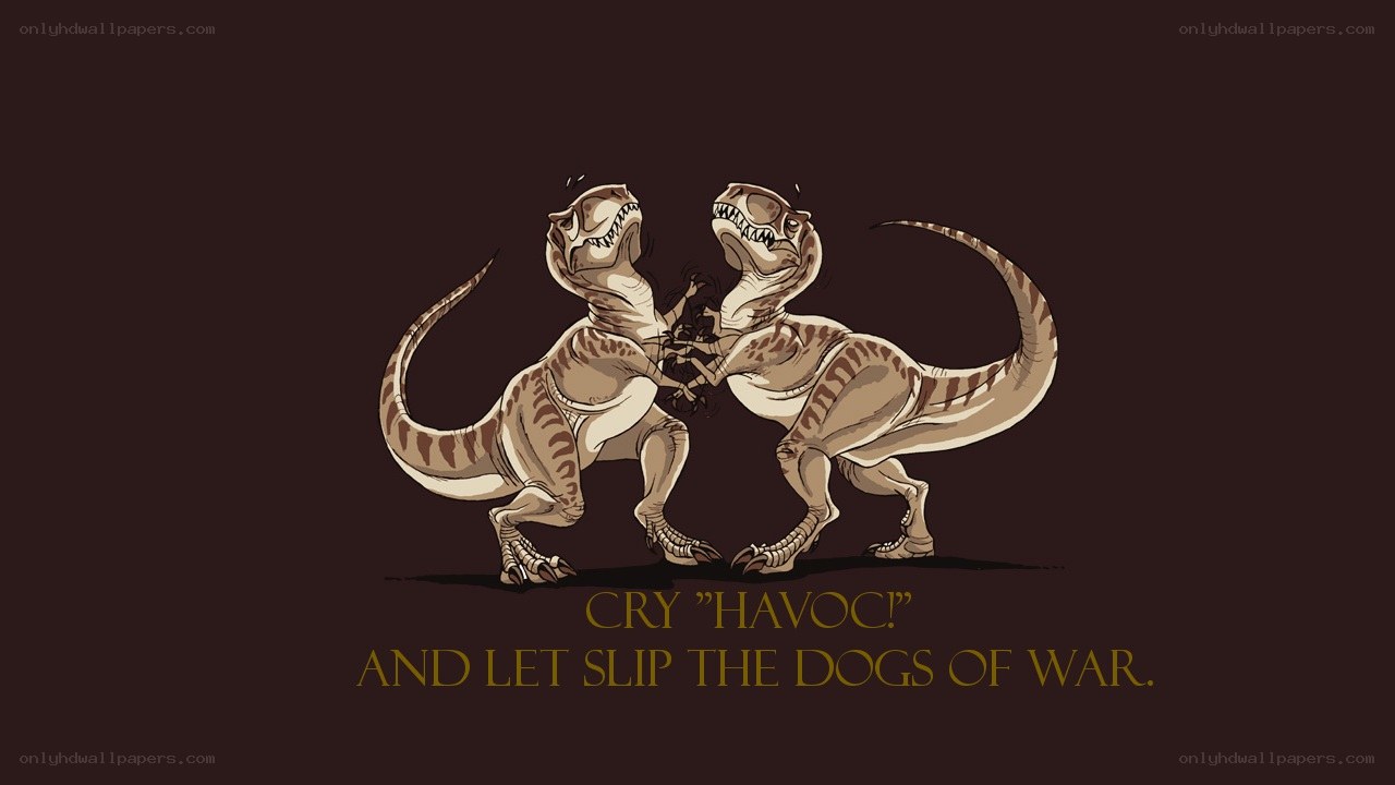 Dinosaurs fighting