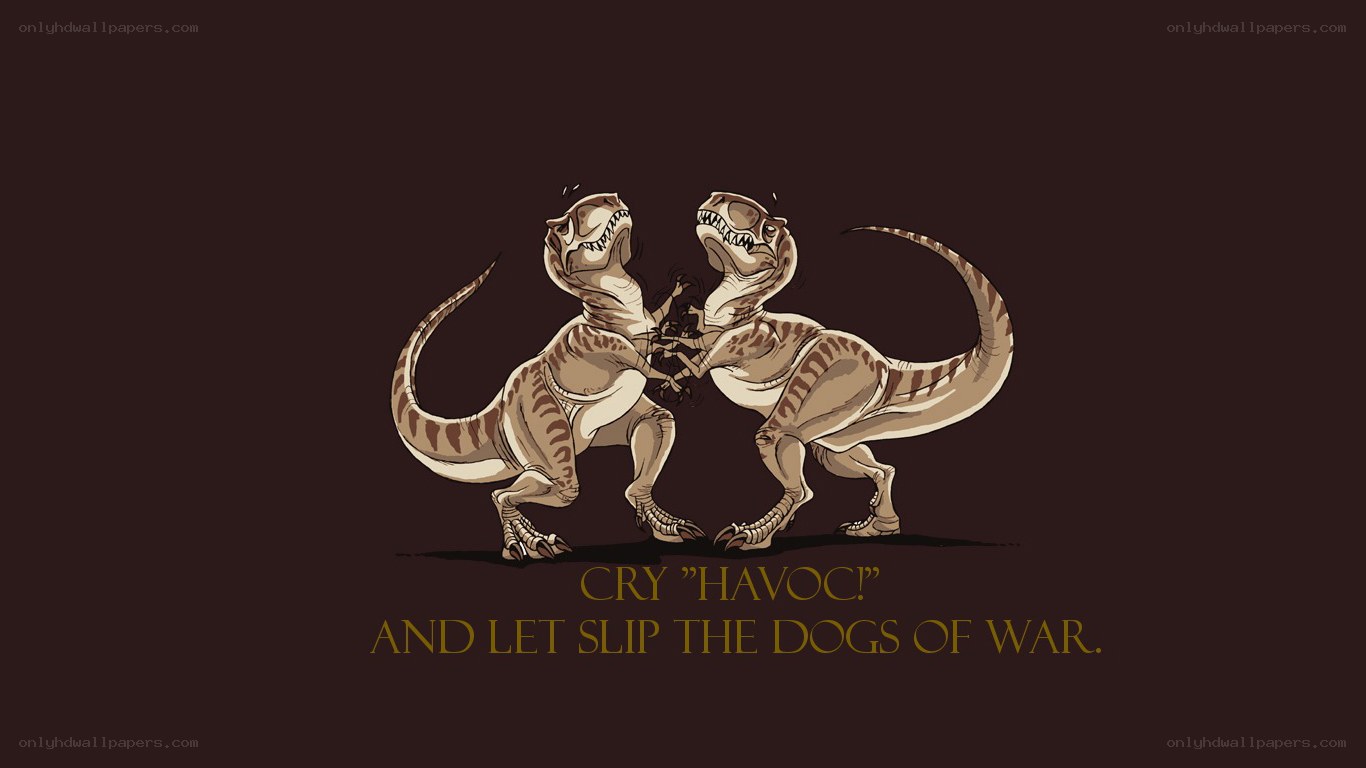 Dinosaurs fighting