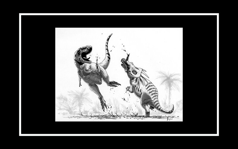 Dinosaurs in combat