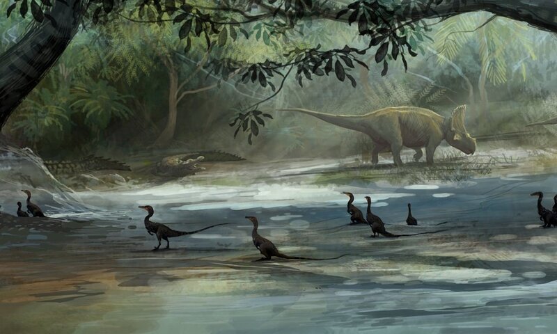 Dinosaurs in River