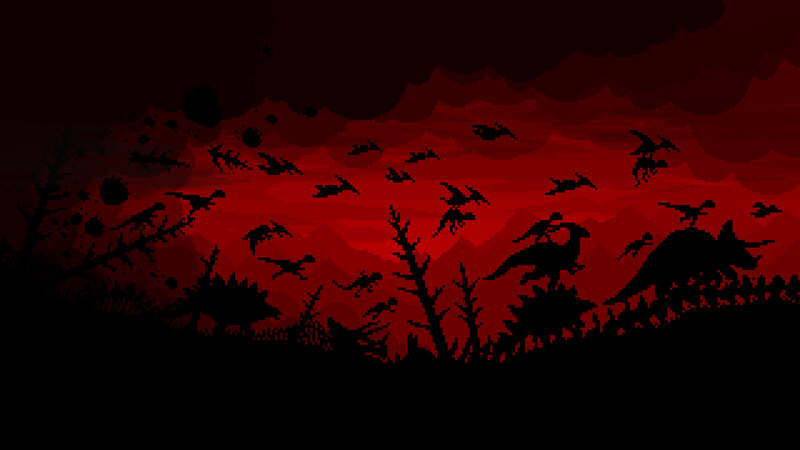 Dinosaurs in Silhouette