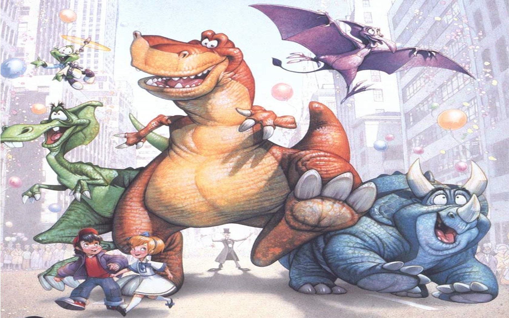 Dinosaurs in the city
