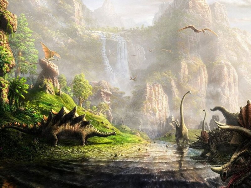 Dinosaurs in Valley