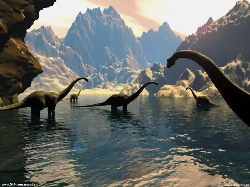 Dinosaurs in Water