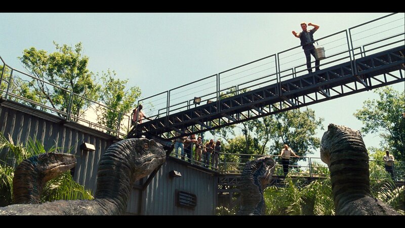 Dinosaurs on a Bridge