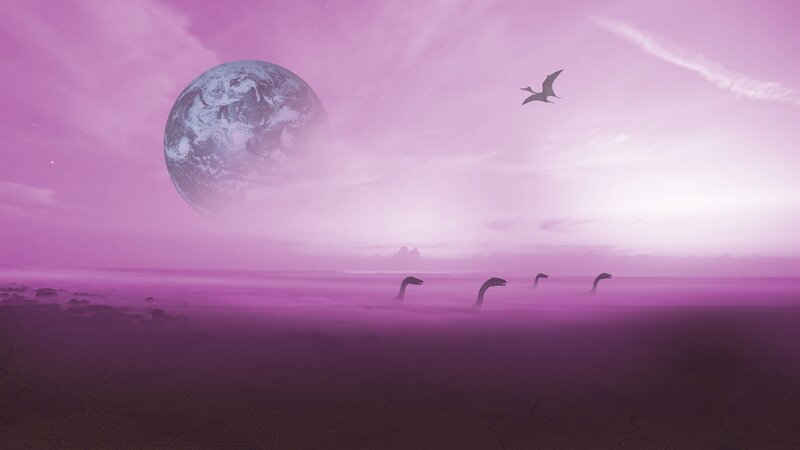Dinosaurs on Alien Planet