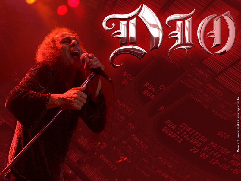 Dio performing on stage