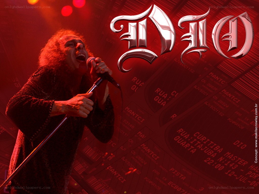 Dio performing on stage