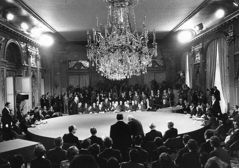 Diplomats at Round Table
