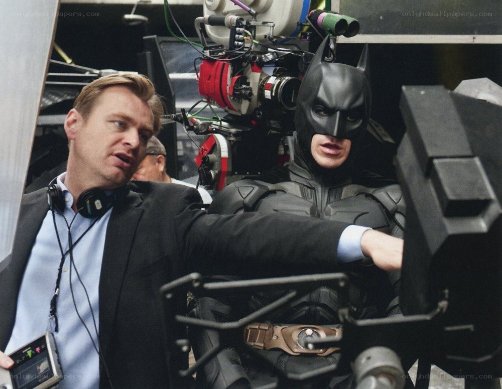 Director on Batman set