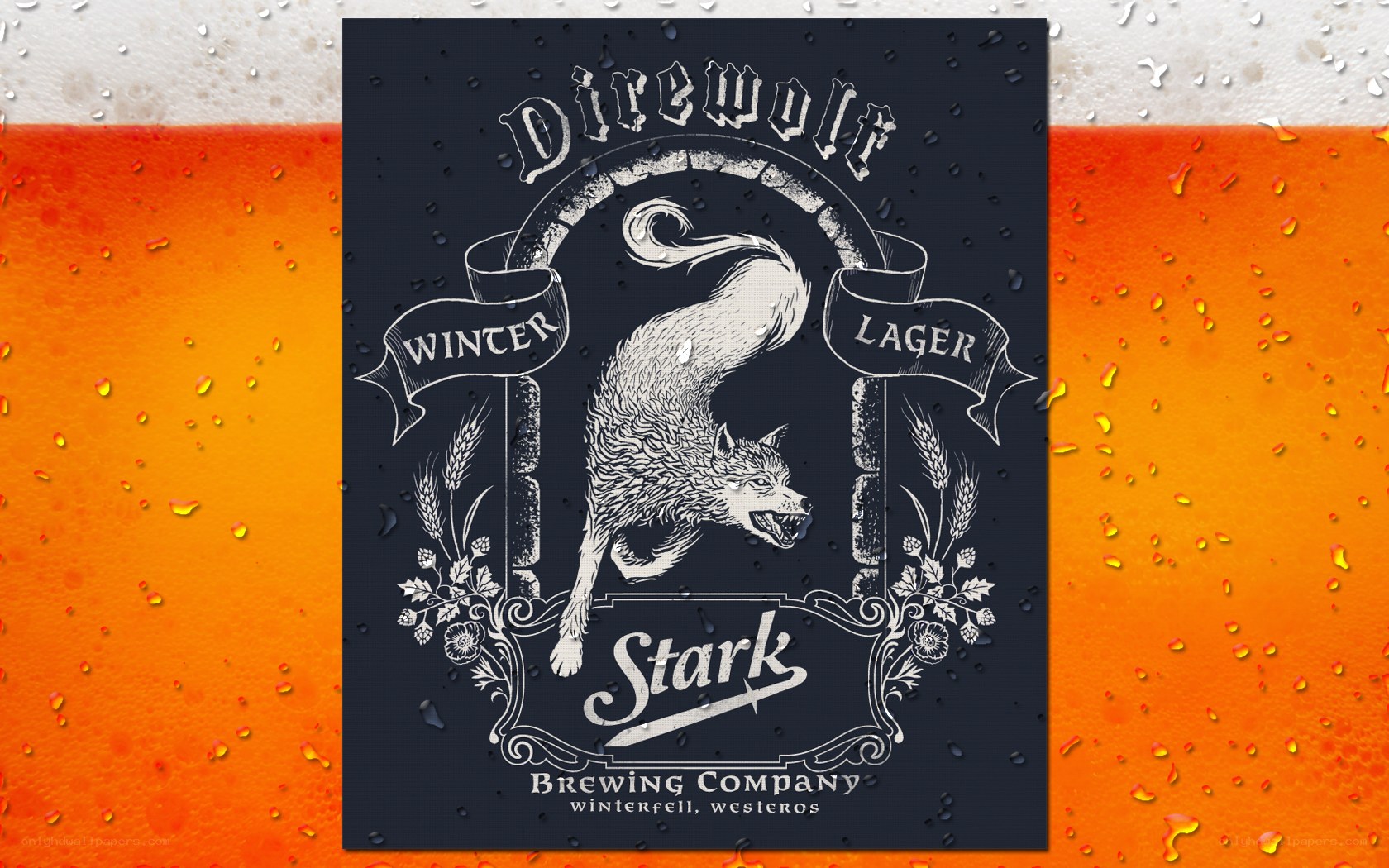 Direwolf Winter Lager label