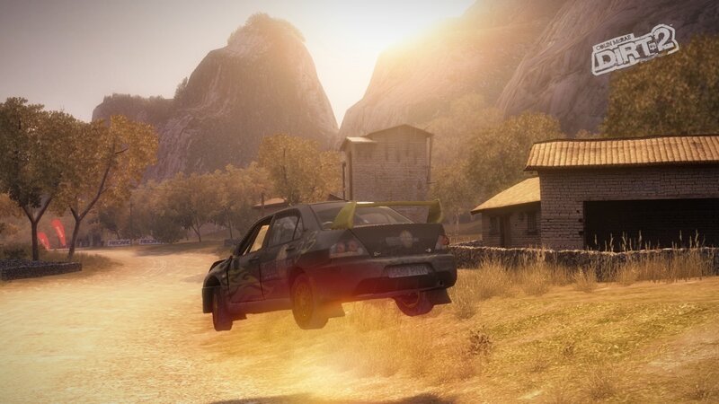 Dirt 2 racing game scene