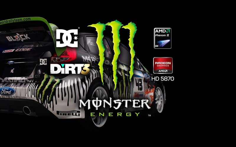 Dirt 3 Monster Energy car