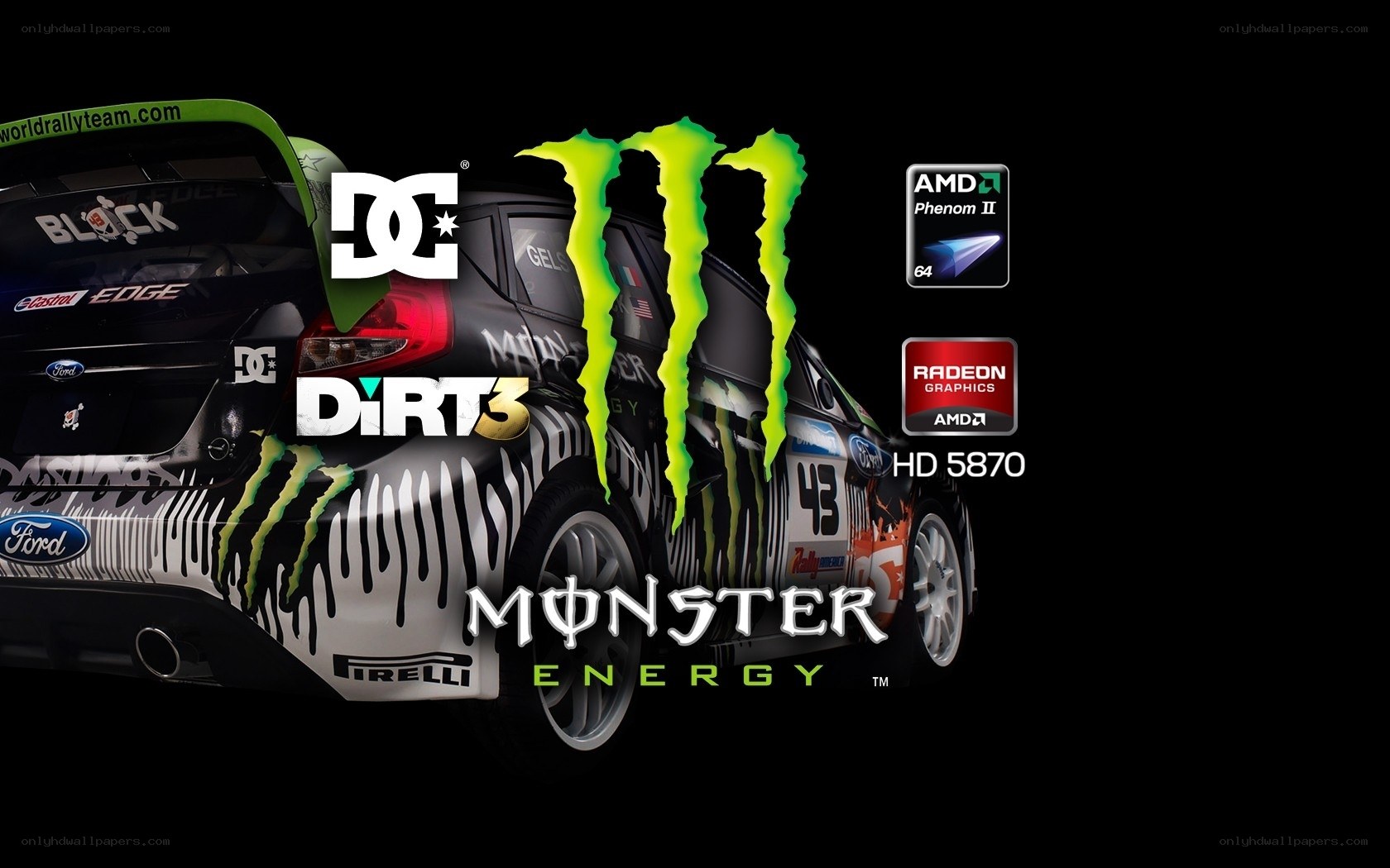 Dirt 3 Monster Energy car