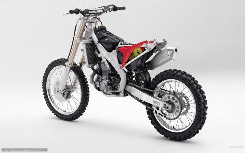 Dirt Bike Motorcycle — Silver, Neutral