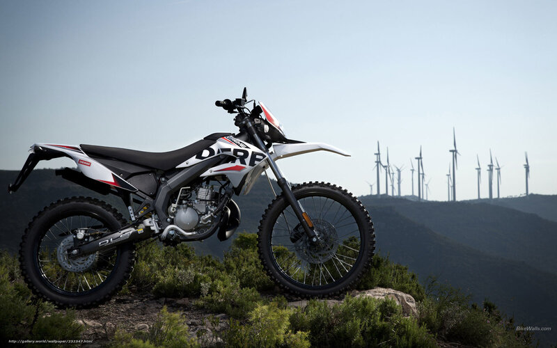 Dirt bike on a hillside