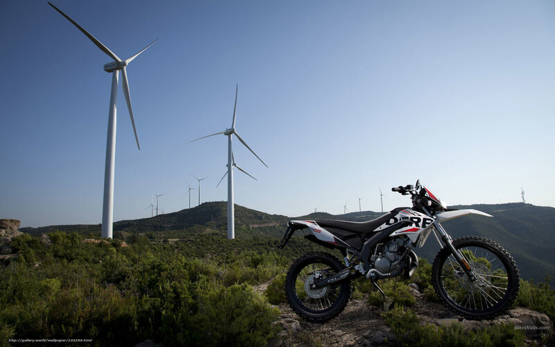 Dirt Bike on Hillside