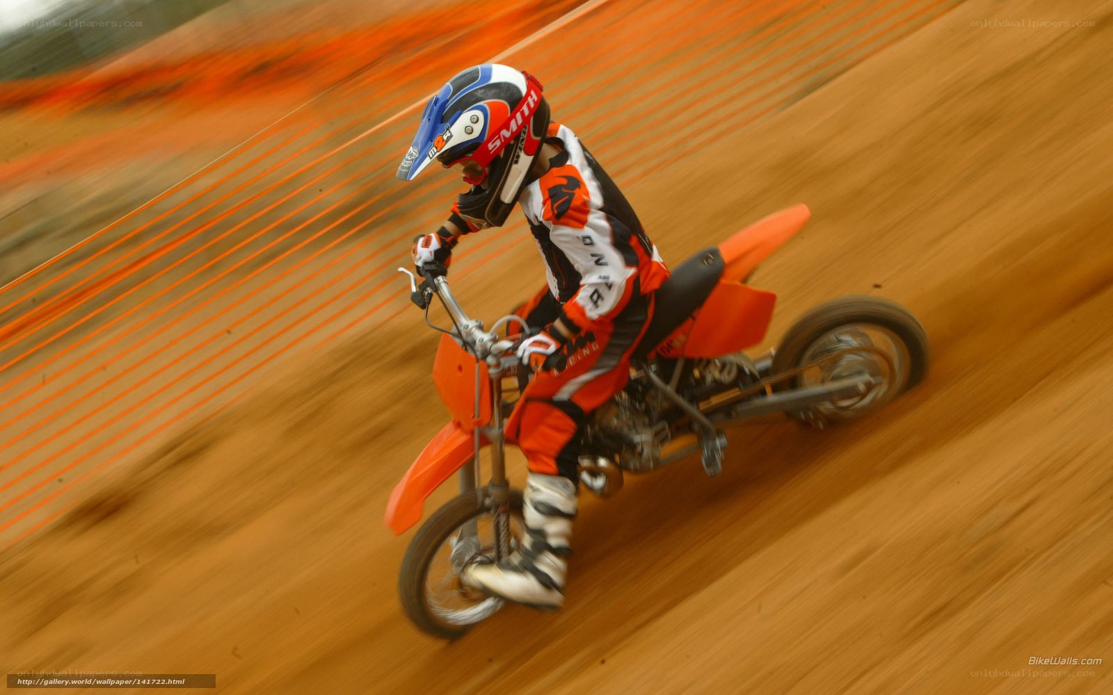 dirt bike rider in action