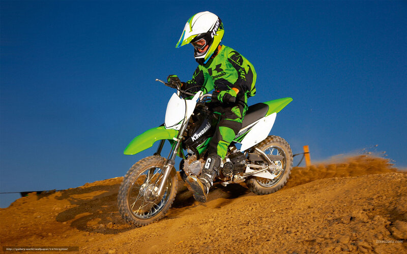 dirt bike rider on a hill