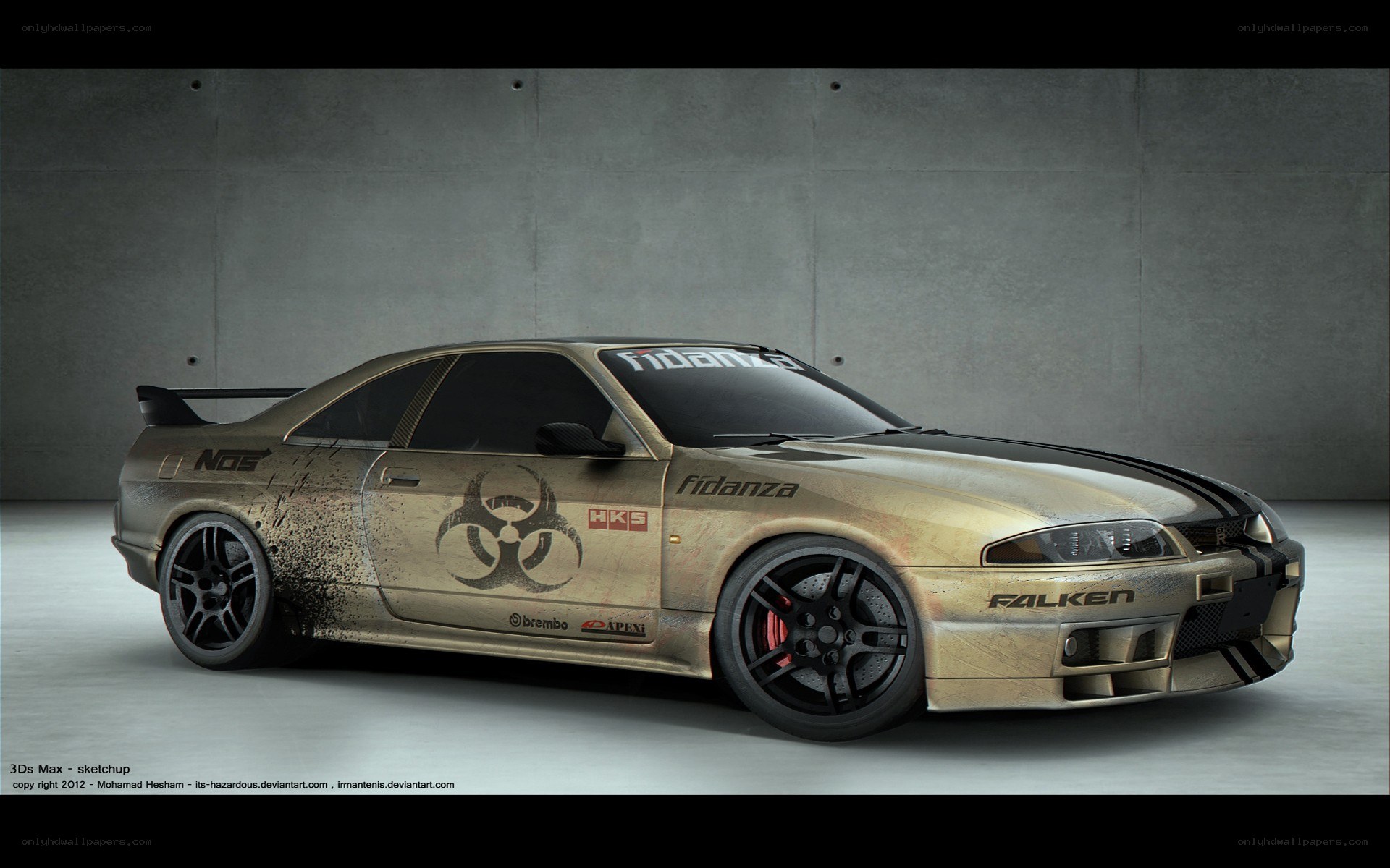 dirt-covered race car