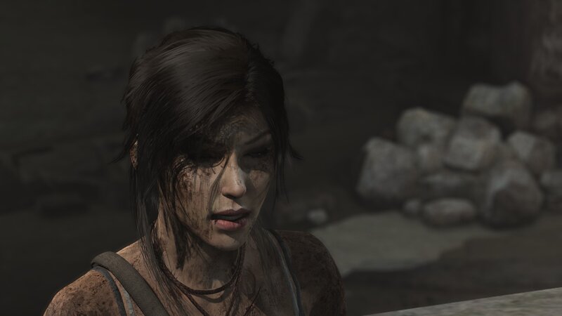 Dirt-covered Woman — Brown, Grim