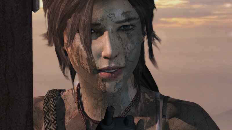 Dirt-covered Woman — Brown, Tired, Dramatic