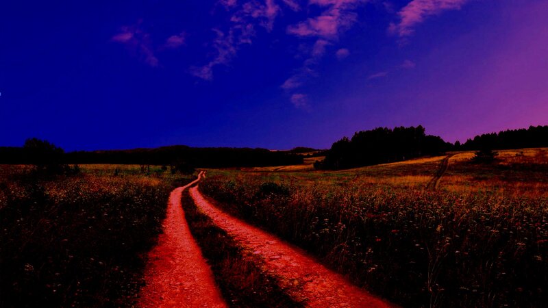 dirt path at twilight
