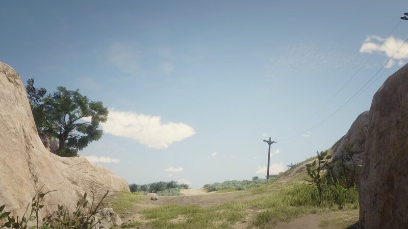 Dirt Path Between Rocks