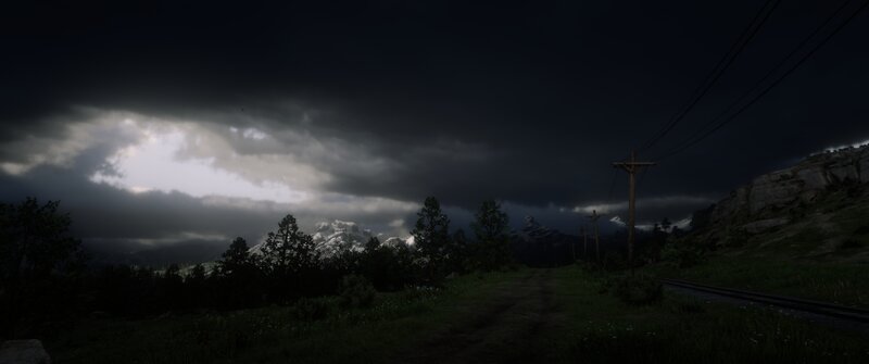 Dirt Path in Mountains — Dark Gray