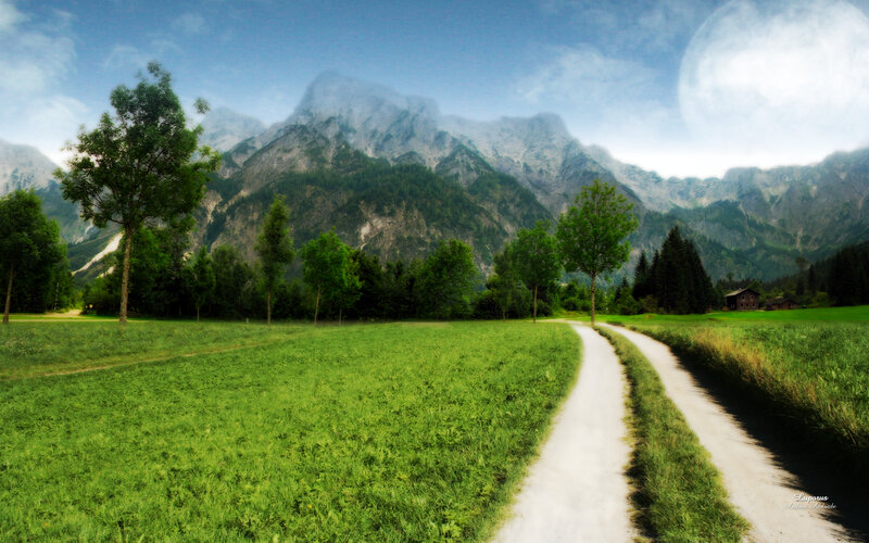 Dirt Path in Valley