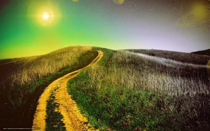 Dirt Path on Rolling Hills
